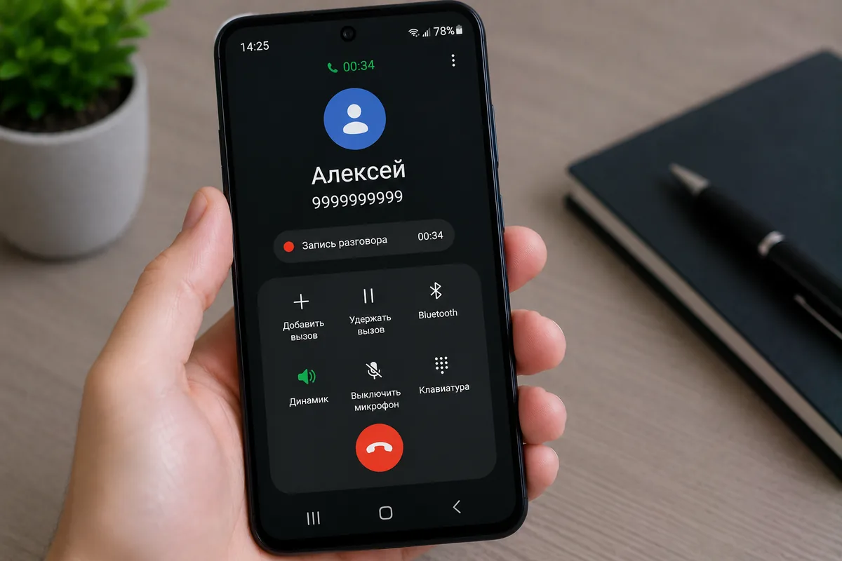Как записать телефонный разговор на Андроиде