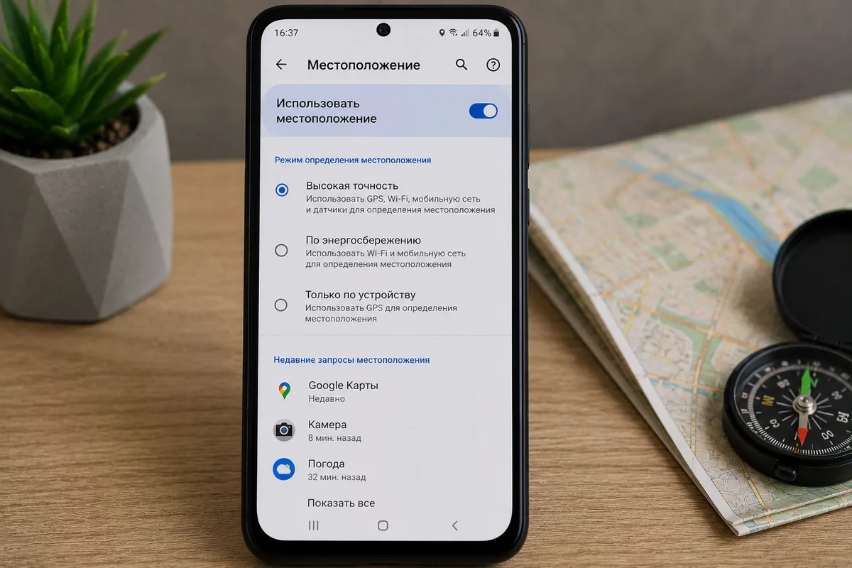 Как настроить работу GPS на Андроиде