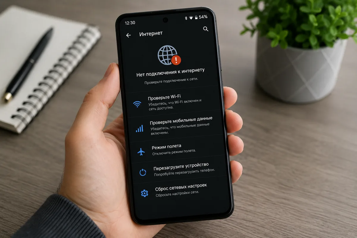 Почему не работает интернет на Андроиде