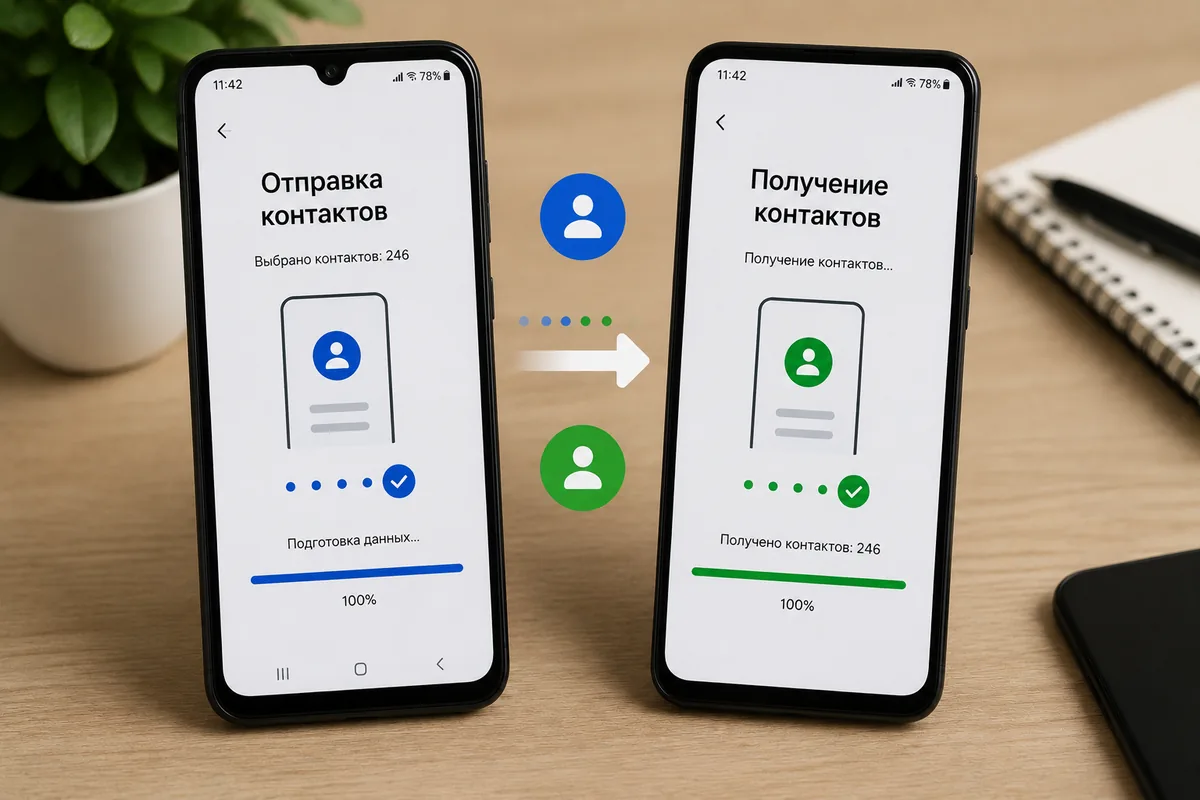 Как можно перенести или скопировать контакты с одного Андроида на другой