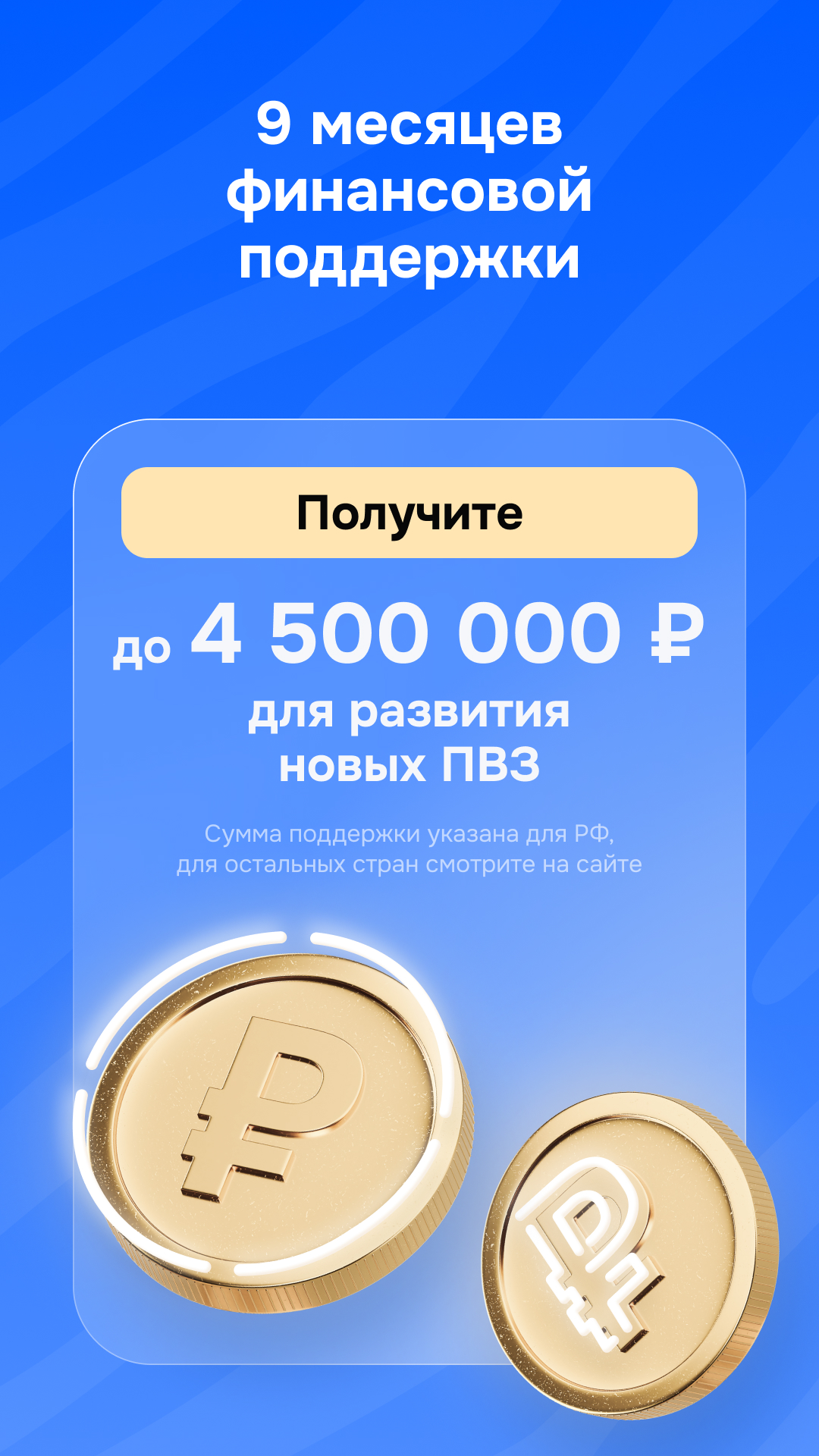 Пункт Ozon — экран приложения